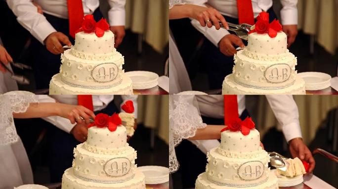 白色多层婚礼蛋糕