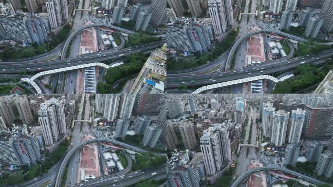 航拍深圳滨海腾讯大厦