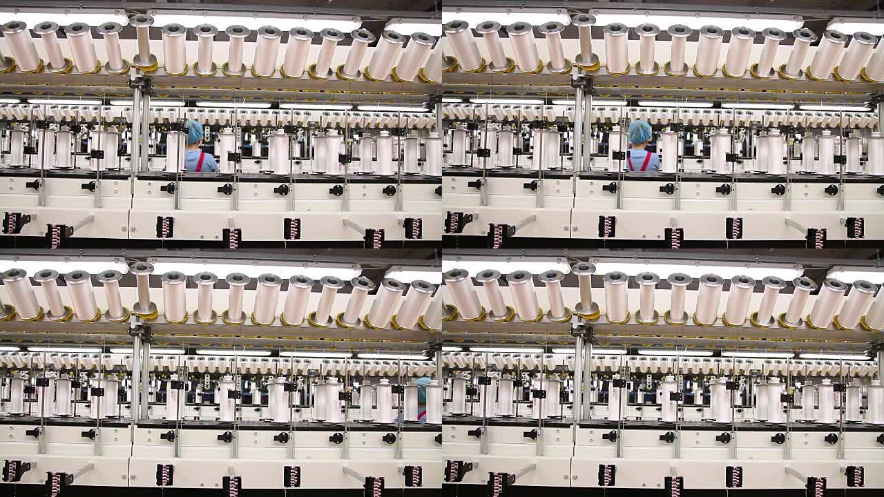 纺织厂的棉纱生产