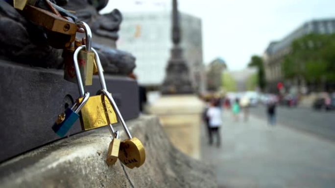 法国巴黎爱情锁桥