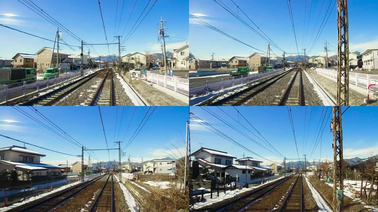 从日本的火车或铁路到郊区