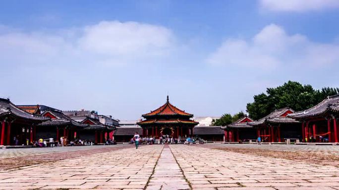 中国沈阳-2014年8月1日: 中国沈阳紫禁城著名的大正殿