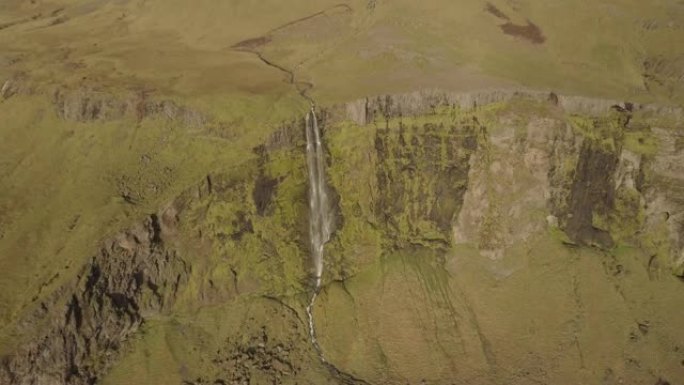 冰岛惊人景观的无人机航拍