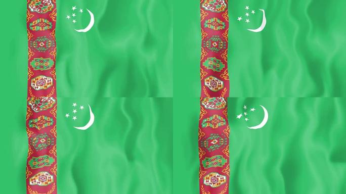 土库曼斯坦的动画国旗