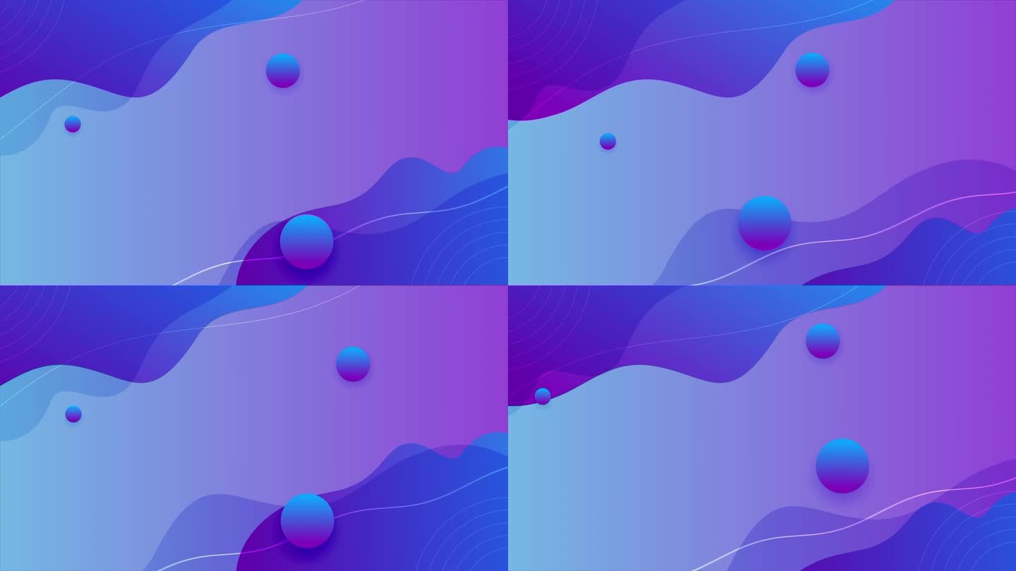 抽象紫蓝色缓动波浪线条背景
