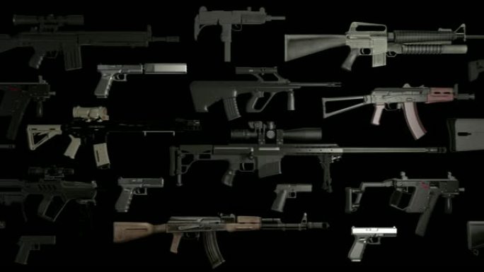 武器步枪，机关枪，黑枪