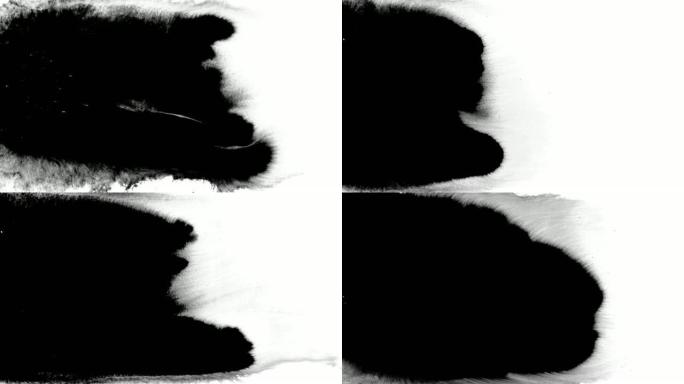 飞溅，水滴和污渍中的墨水飞溅。