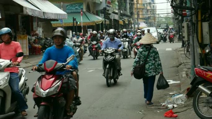 越南的摩托车和城市生活
