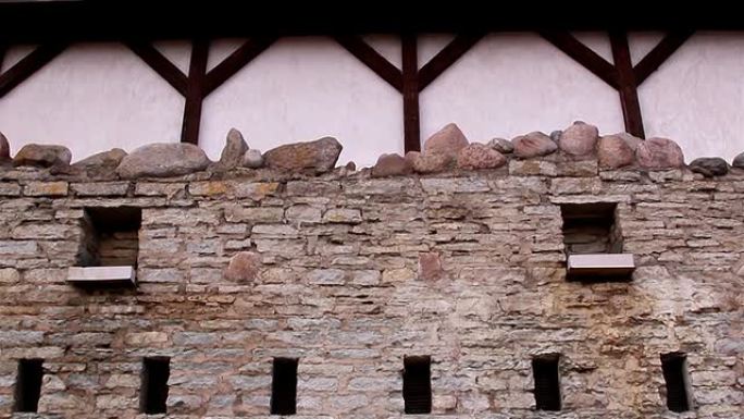 古堡的石墙
