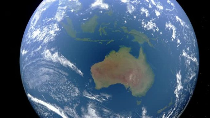 地球与澳大利亚接壤