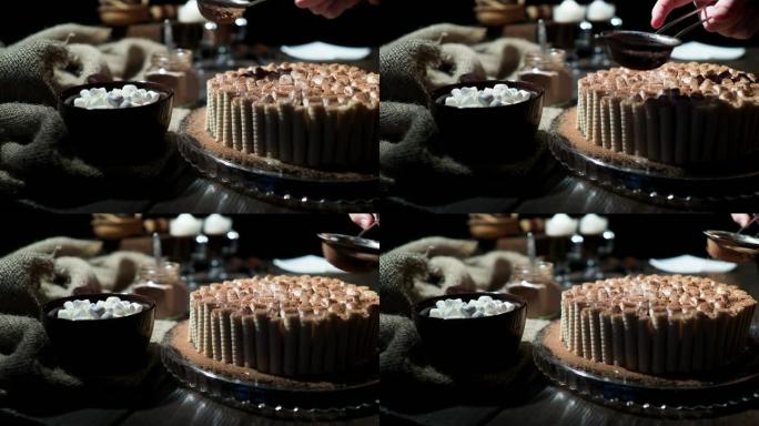 自制巧克力芝士蛋糕