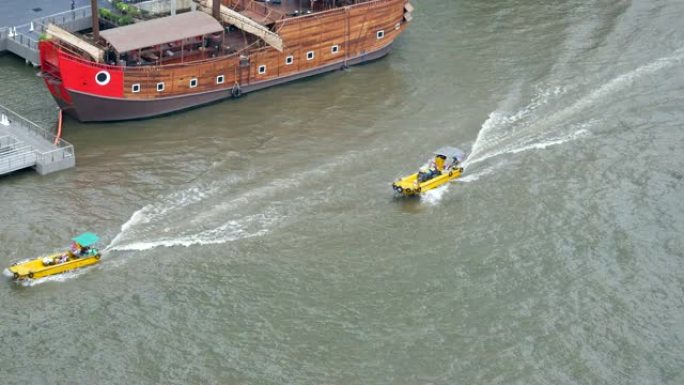 泰国曼谷水清洁船