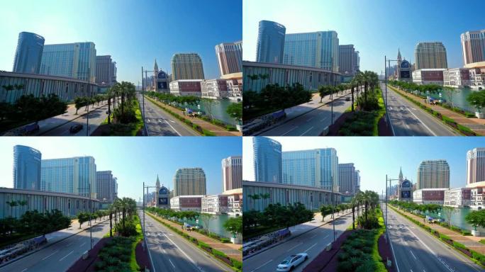 中国澳门美丽的建筑建筑和城市生活