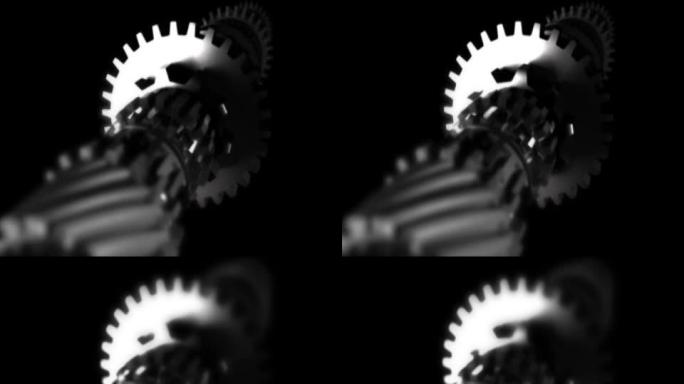 3D齿轮旋转动画