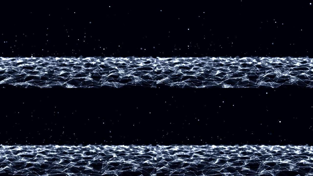 从太空中看到的夜晚地球。NASA提供的这段视频的元素。