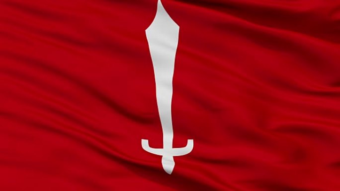 加德满都市关闭挥舞着旗帜