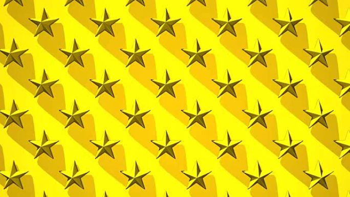 黄色星星抽象背景素材动态动感五角星排列