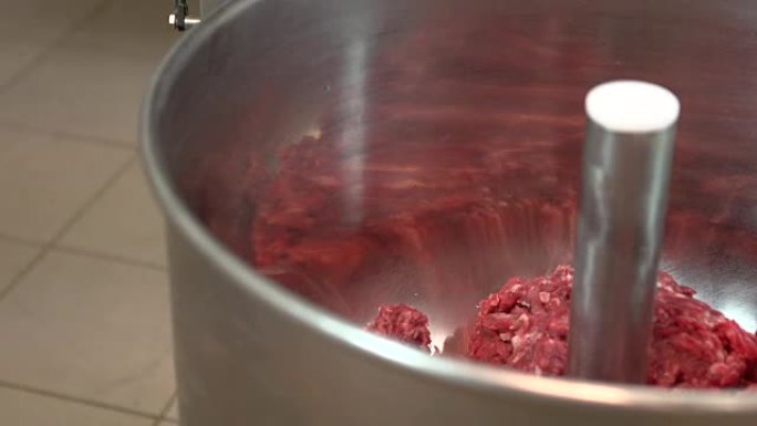 肉制品的肉类搅拌机制备