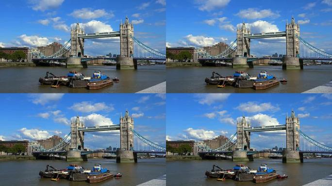 著名的伦敦塔桥的美景