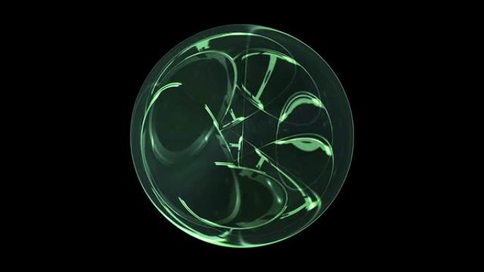 抽象运动水晶球透镜