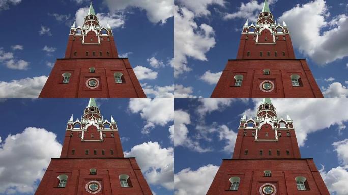 克里姆林宫的观点-俄罗斯，莫斯科 (延时)