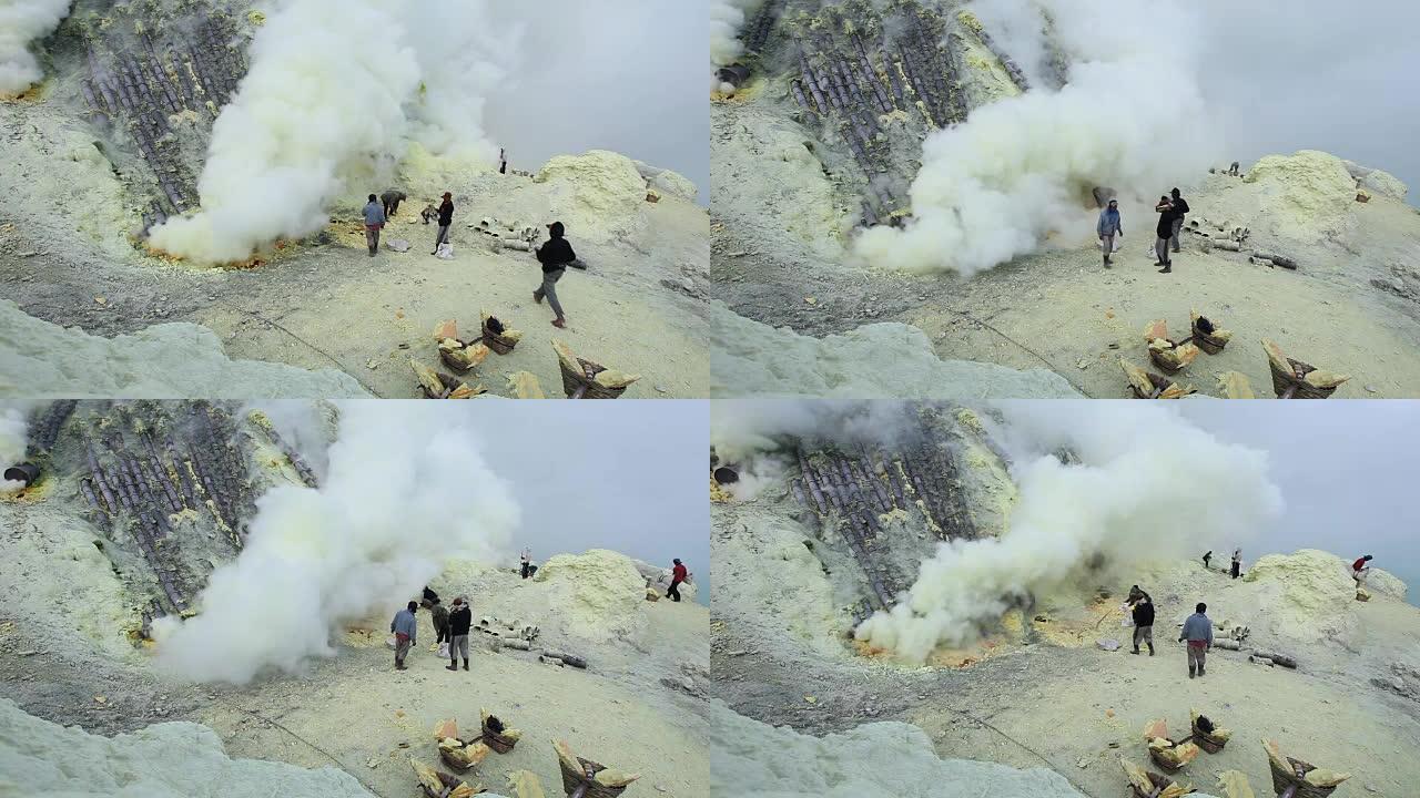 印度尼西亚伊延火山延时