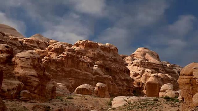 中东约旦佩特拉山。佩特拉已成为联合国教科文组织世界遗产1985年