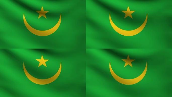 毛里塔尼亚国旗。