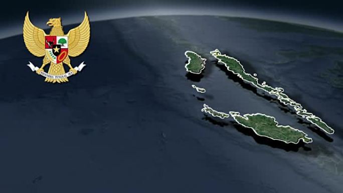 东努沙登加拉盾徽动画地图