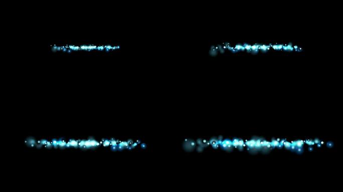 蓝色抽象发光效果视频动画