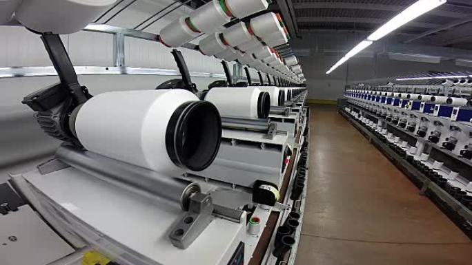 纺织厂生产合成纤维