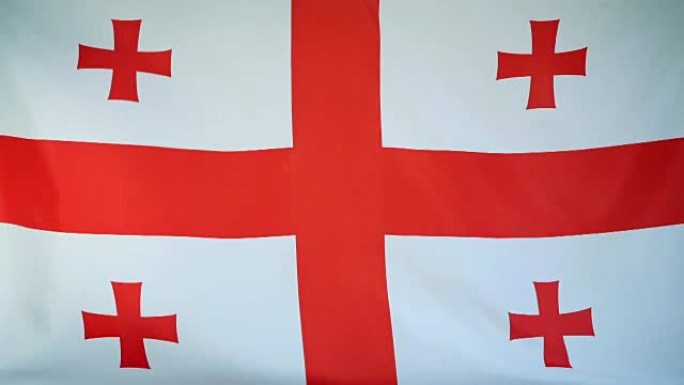 乔治亚旗真实织物近距离