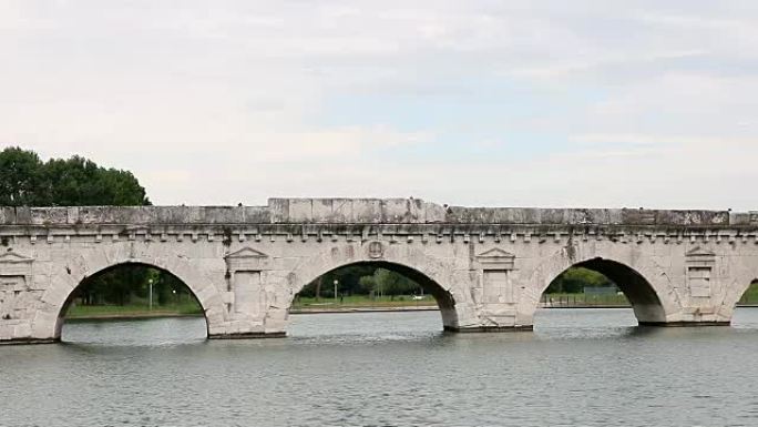 意大利里米尼老白石提比略桥