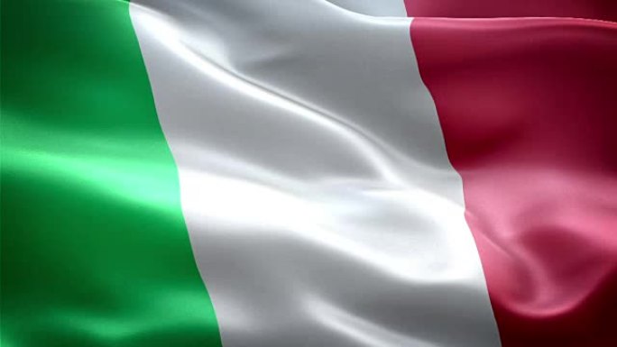 意大利国旗。(新的浪涌效应)