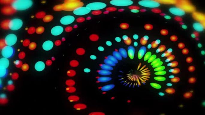 露西-彩色圆点视频背景循环