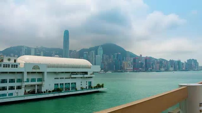 从内地看香港岛。延时UHD