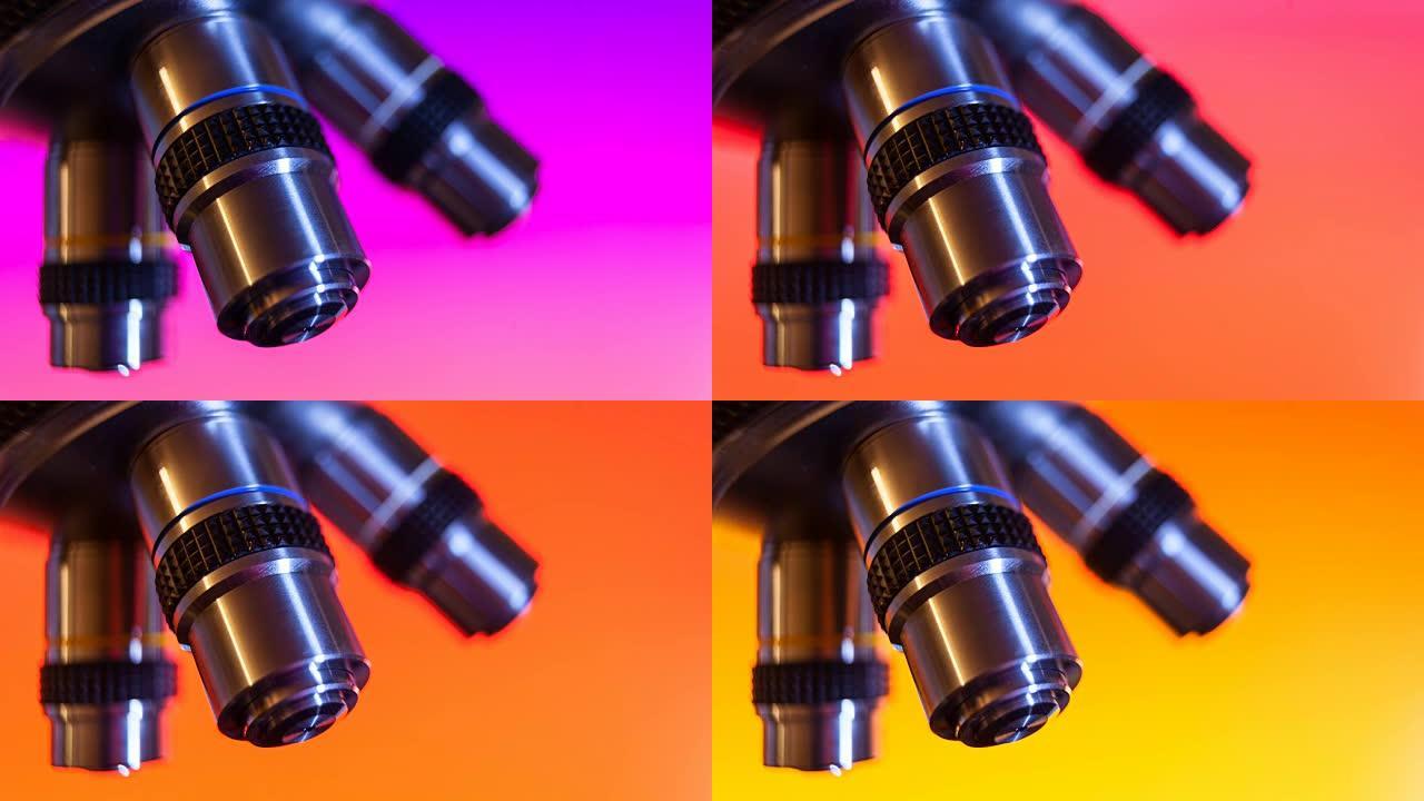 光学显微镜сolorful背景