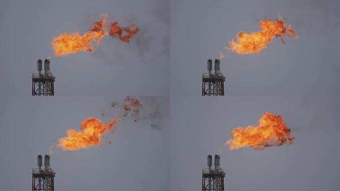 炼油厂火气火炬