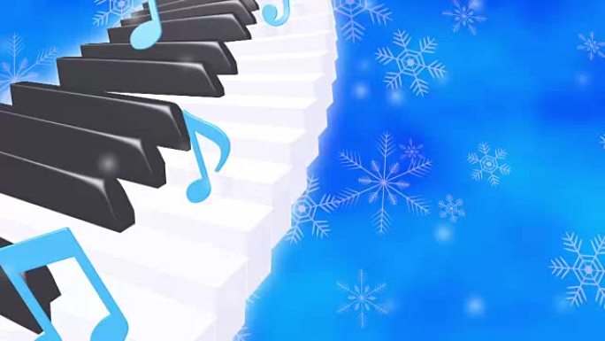 钢琴音符雪环楼梯明亮背景