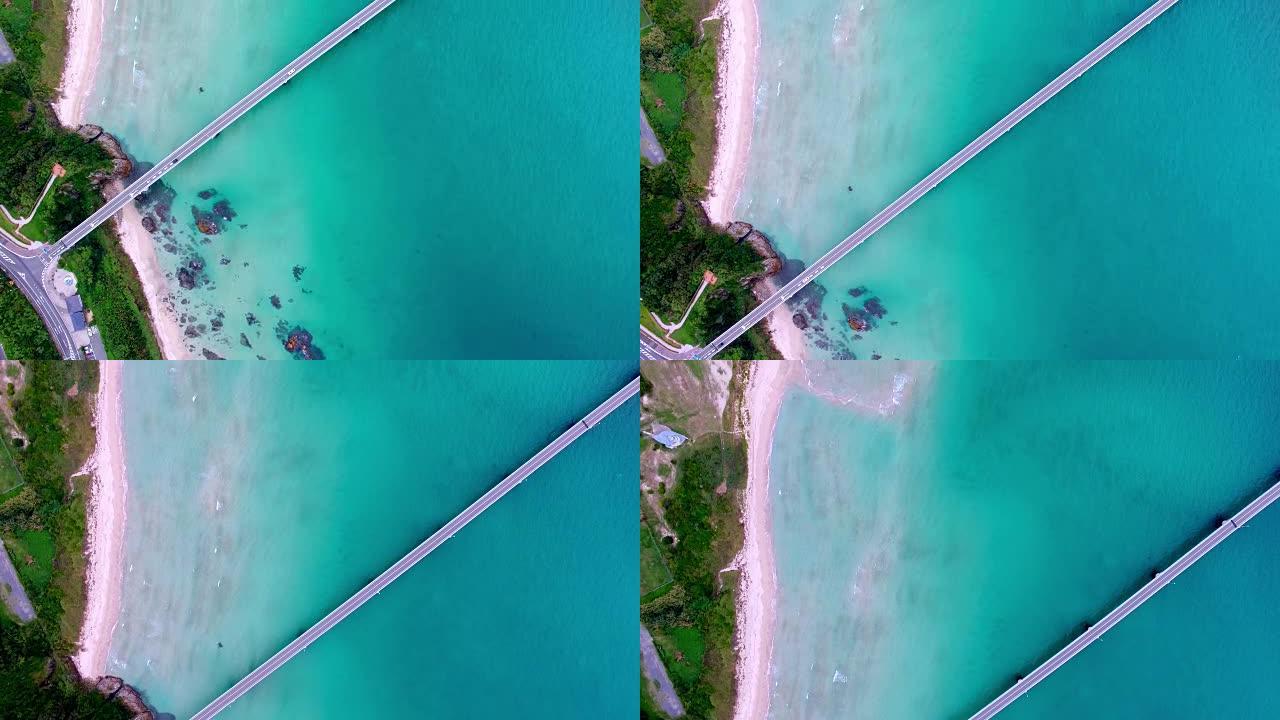 蓝海长桥的空中拍摄
