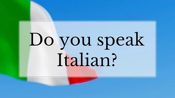 你会说意大利语吗?