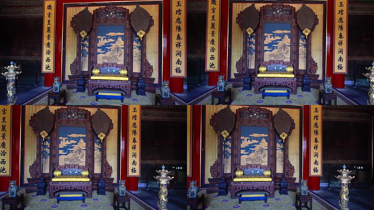 紫禁城的中国皇帝宝座