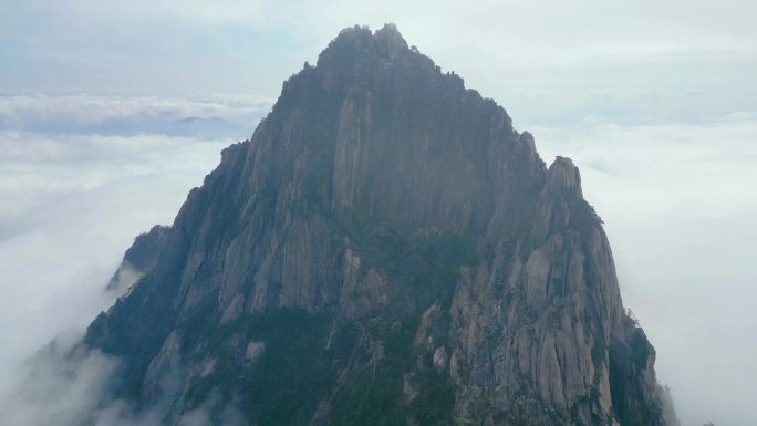 黄山风景区唯美风景视频素材航拍