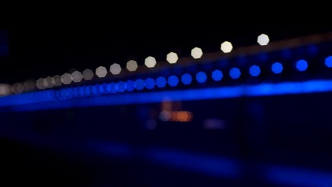 七彩灯城市桥，原始背景