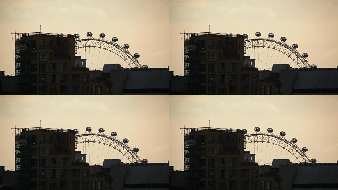 伦敦威斯敏斯特市日落时的伦敦眼 (千禧轮)