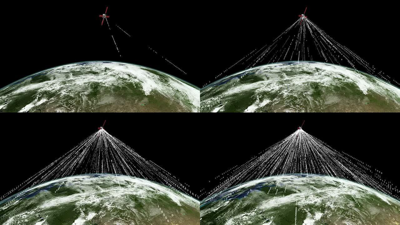 地球同步通信卫星。