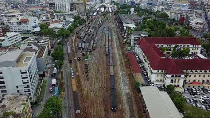 曼谷火车站4k鸟瞰图