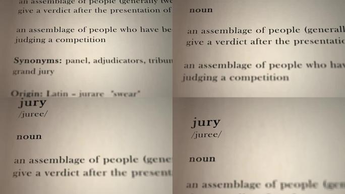 陪审团定义