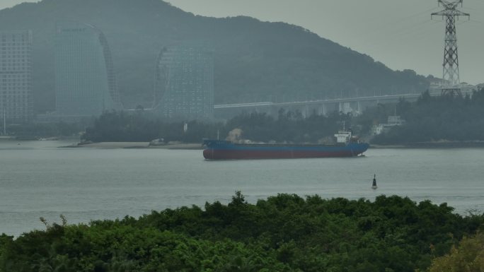 厦门 海湾公园 东渡  货轮 宣传片片头