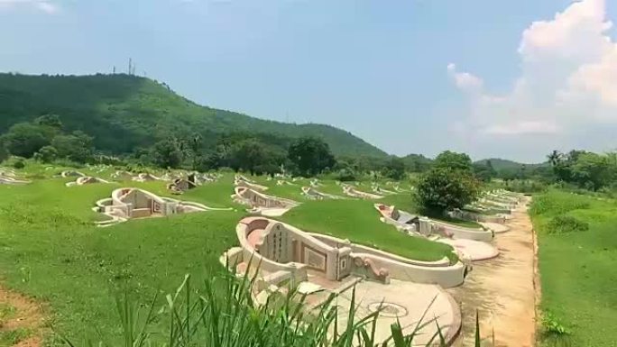 清明节的中国公墓